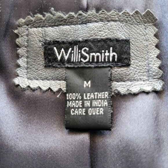 BUY AS IS: Willi Smith Silver Faux Leather Jacket/Blazer (Size: M) - Picture 2 of 16